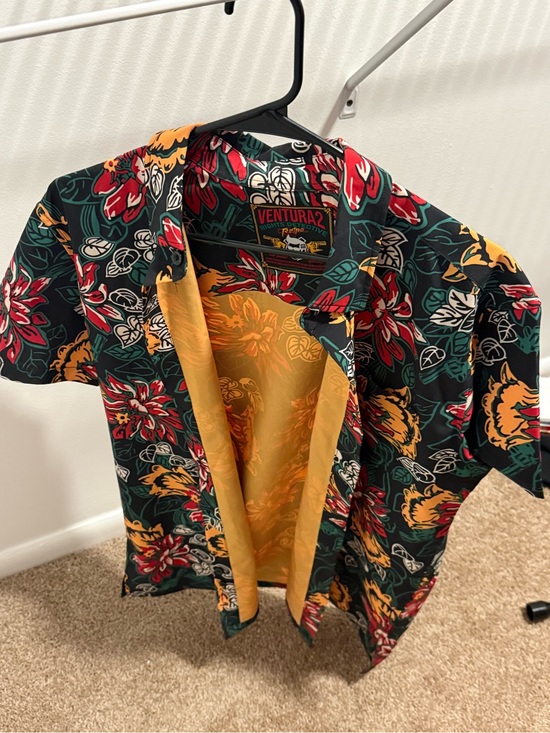 Retro Rifle Other - Retro Rifle Hawaiian Short-Sleeve Button-Down Shirt - Black/Green/Red/Yellow